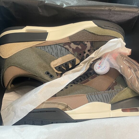 Nike Air Jordan 3 Retro SE, Dark Hazel/Multi-color-Multi Noisette Fonce, 10.5